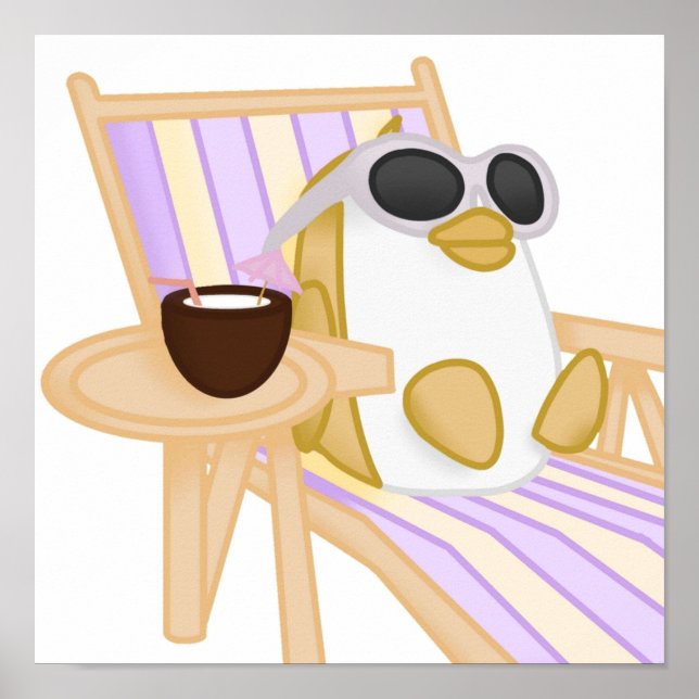 Póster Adopta el pingüino dorado (Frente)