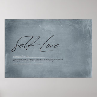 Póster Adoptar el amor propio: tu viaje al cumplimiento