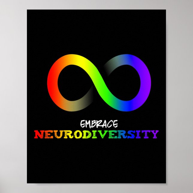 Póster Adoptar El Autismo De La Neurodiversidad Asd Adhd  (Frente)