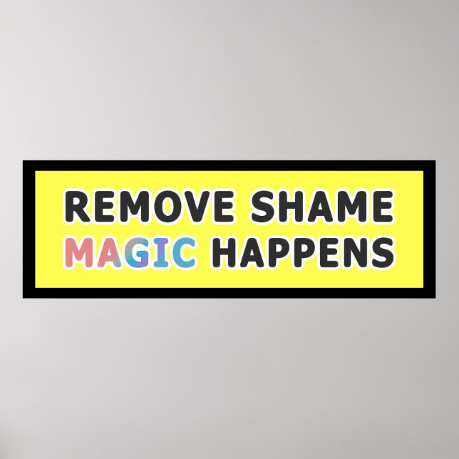 Póster Adoptar la frase Inspiradora mágica (Frente)