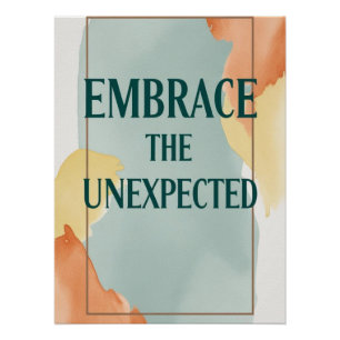 Póster Adoptar la opción inesperada 3