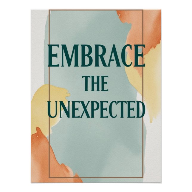 Póster Adoptar la opción inesperada 3 (Anverso)