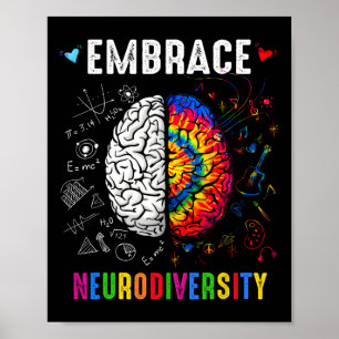 Póster Adoptar Neurodiversidad Autismo Conciencia De Los