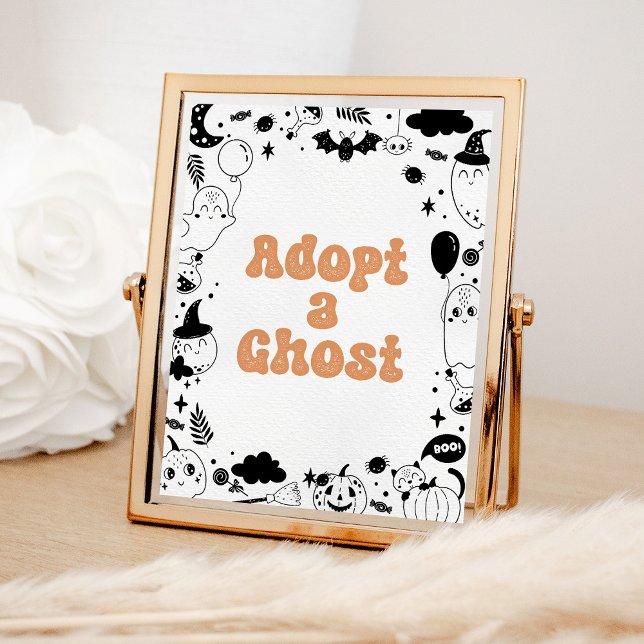 Póster Adoptar un fantasma Naranja Fantasma Halloween Cum (Subido por el creador)