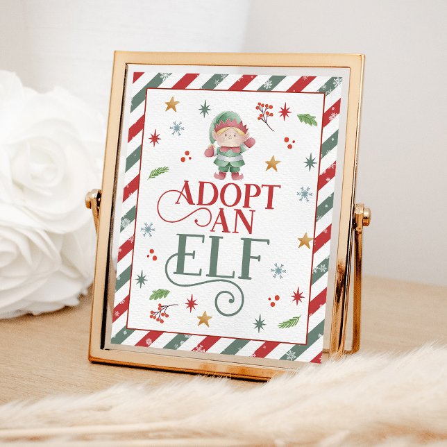 Póster Adoptar un Fiesta de Navidades elfos (Subido por el creador)