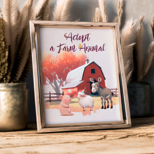 Póster Adoptar un Poster de la fiesta de cumpleaños de lo