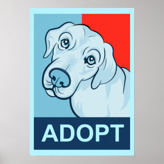 Póster Adoptar un Poster de perros