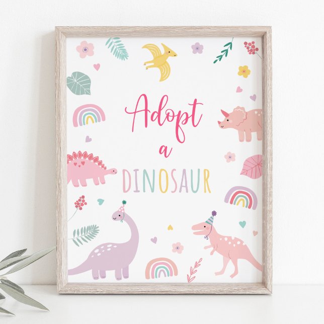 Póster Adoptar un Rótulo de cumpleaños del Boho rosa de l (Subido por el creador)
