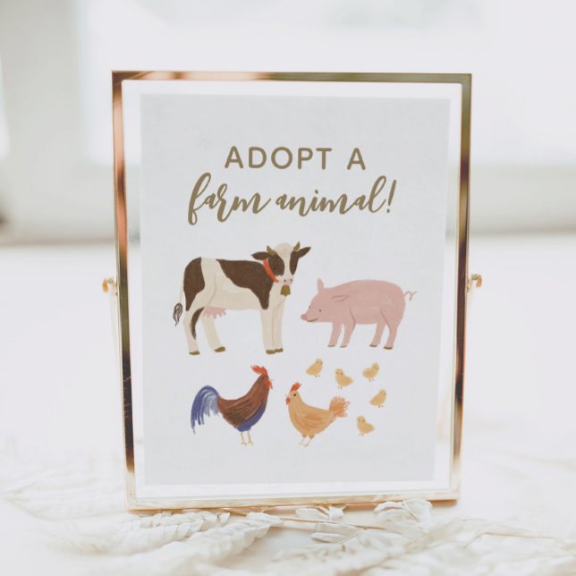 Póster Adoptar un Rótulo de fiesta de cumpleaños para la  (Subido por el creador)
