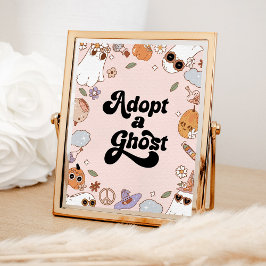 Póster Adoptar una fiesta de cumpleaños de Halloween fant