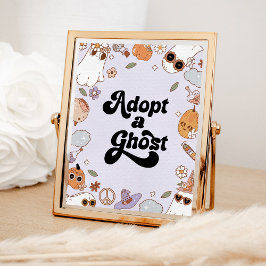 Póster Adoptar una fiesta de cumpleaños de Halloween fant