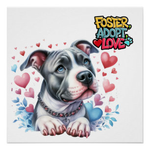 Póster Adoptar y amar