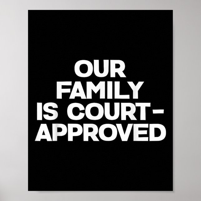 Póster Adoption Announcement Day Family Approved  (Frente)