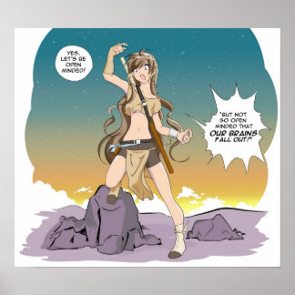 Póster Adora Ztarr "Seamos de mente abierta"