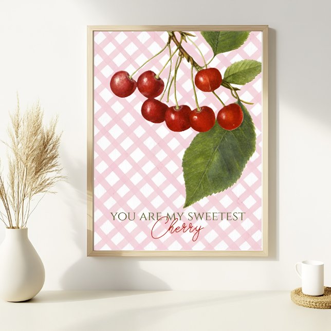 PÓSTER ADORABLE ANTIGUO CEREZA PERSONALIZABLE (Subido por el creador)