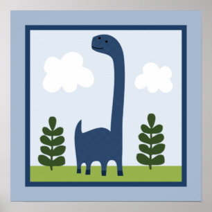 Póster Adorable Dinosaur 2 Wall Art Poster