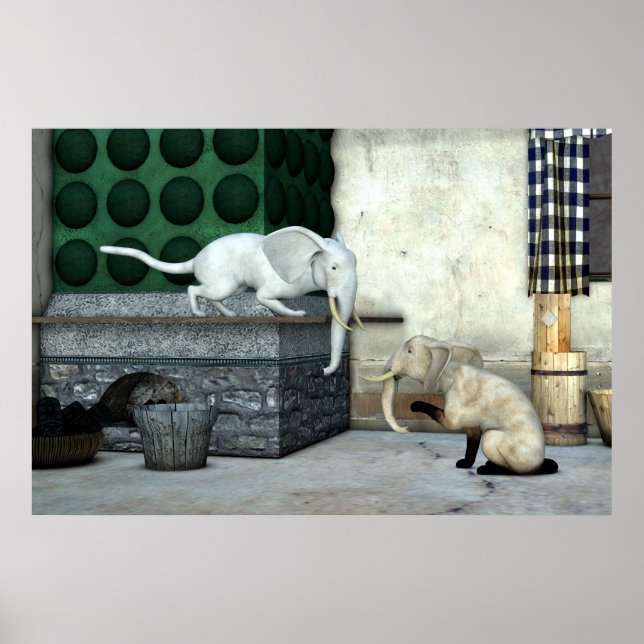 Póster Adorable Elephant Cats (Frente)