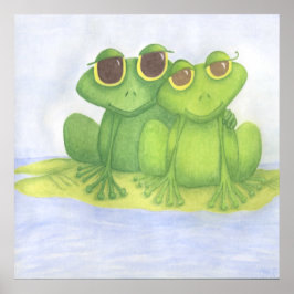 Póster Adorable Frog Lovers