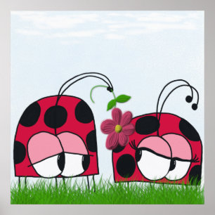 Póster Adorable Ladybug Wooooh Su Nuevo Personalizado De 