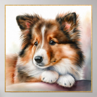 Póster Adorable Obra de Ocio de Oveja