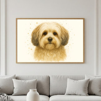 Póster Adorable retrato de color habanés