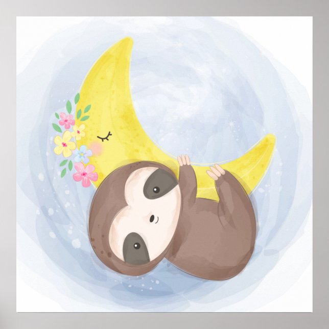 Póster Adorable Sloth (Frente)