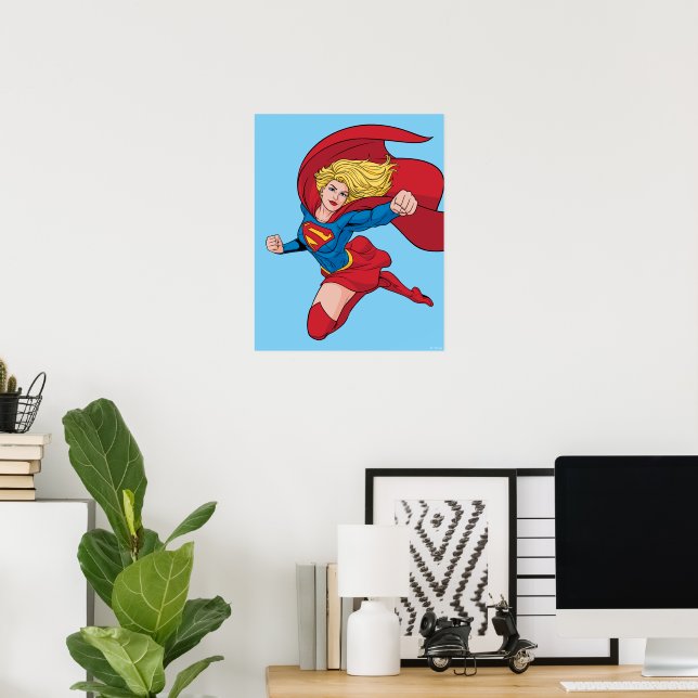 Póster Adorable Supergirl Stance (Oficina en casa)