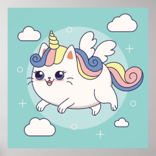 Póster Adorable Unicorn Poster