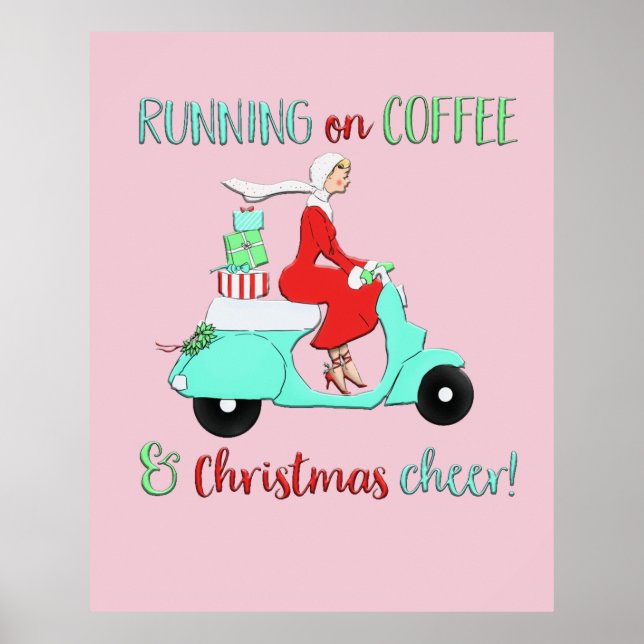 Póster Adorables Navidades Café Y Salud (Frente)