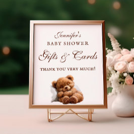Póster Adorables Regalos Y Tarjetas De Oso De Teddy