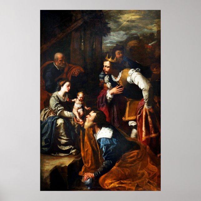 Póster Adoración de la Magi - Artemisa Gentileschi (Frente)