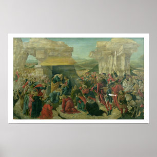Póster Adoración de la Magi, c.1480 (temperatura sobre el