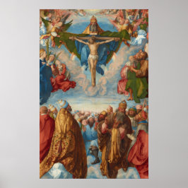 Póster Adoración de la Trinidad, detalle de Albrecht Dure