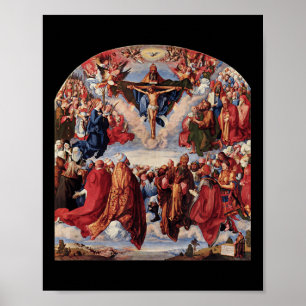 Póster Adoración De La Trinidad Jesucristo Feliz Cristo