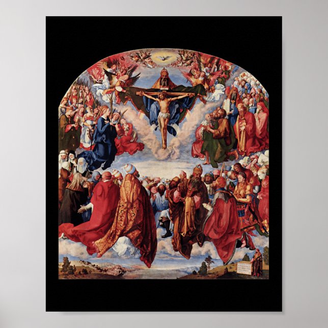 Póster Adoración De La Trinidad Jesucristo Feliz Cristo (Frente)