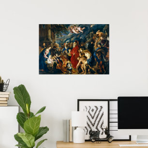 Póster Adoración de los Magos Pedro Pablo Rubens