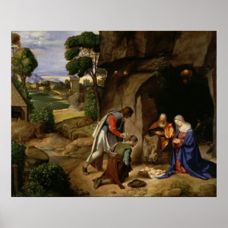 Póster Adoración de Pastores por Giorgio da Castelfra