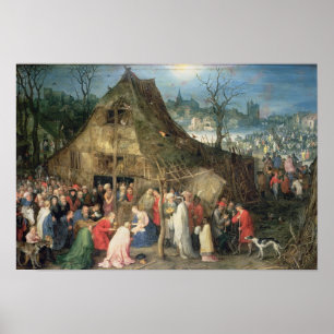 Póster Adoración de unos de los reyes magos, 1598