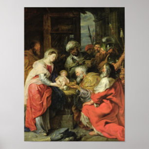 Póster Adoración de unos de los reyes magos, 1626-29