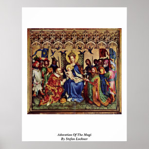 Póster Adoración de unos de los reyes magos de Stefan