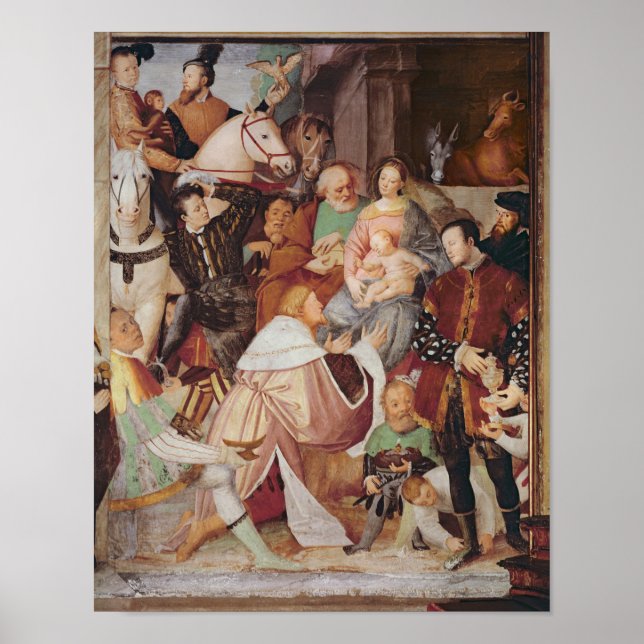 Póster Adoración del Magi, c.1532-35 (Frente)