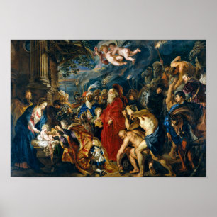 Póster Adoración del Magi   Peter Paul Rubens