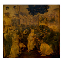 Adoración del Magi por Leonardo da Vinci (Grande)