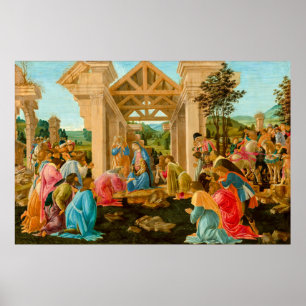 Póster Adoración del Magi Sandro Botticelli 1478-1482