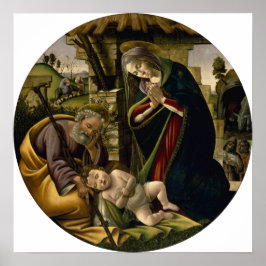 Póster Adoración del Niño Jesús por Botticelli