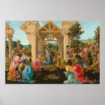 Adoración Magi - Sandro Botticelli Bella Artes Pos