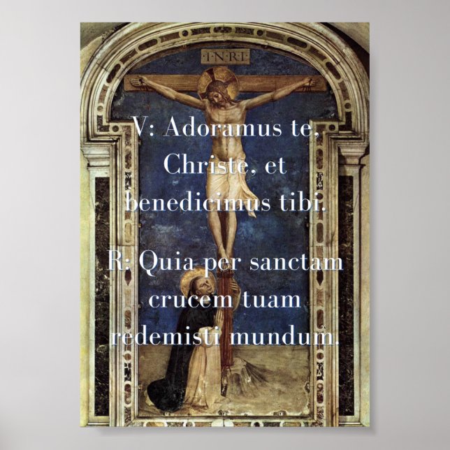 Póster Adoramus te Print (Frente)