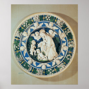 Póster Adoration of the Virgin with St. John