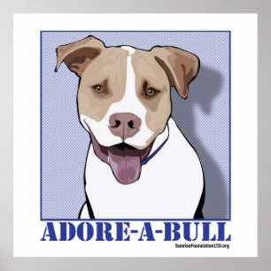 Póster Adore-a-bull Desmond the Pit Bull