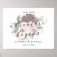 Adore Floral Adventure comienza Rótulo Boda de Mod